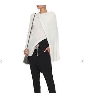 NWT Rick Owens Cashmere Blend Cape Tunic Sweater